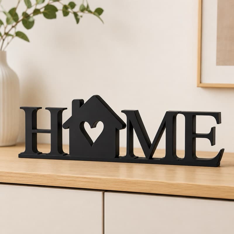 Letreiro Decorativo Home Decoração Moderna p/ Sala quarto escritorio enfeite minimalista