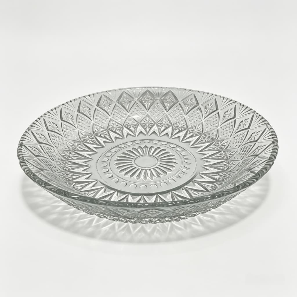 Fruteira De Mesa Vidro Sodo 30 Cm Jasmin