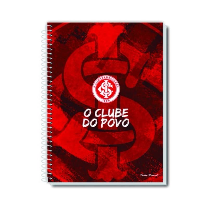 Caderno Universitário Internacional Capa Dura Espiral 1 Matéria 80 Folhas – O Clube do Povo