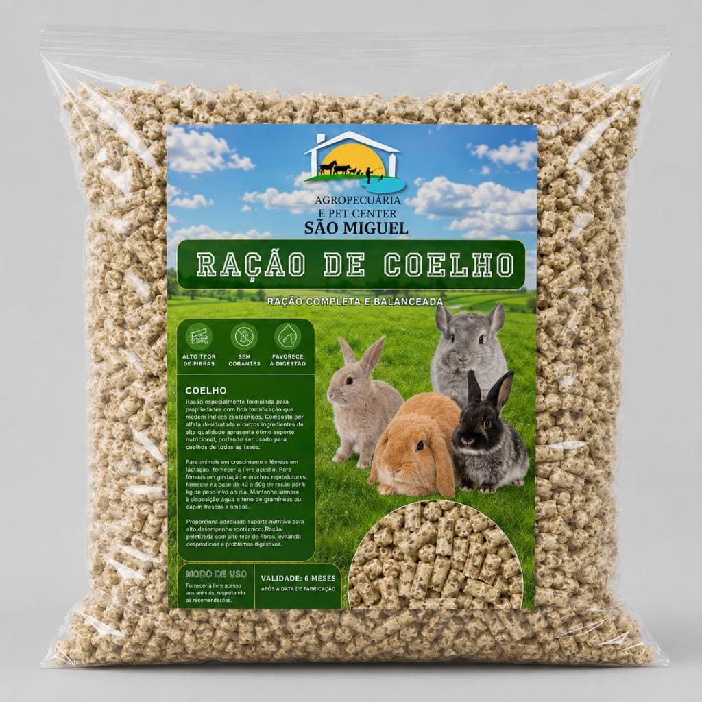 Ração de Coelho Paletizada Agranel