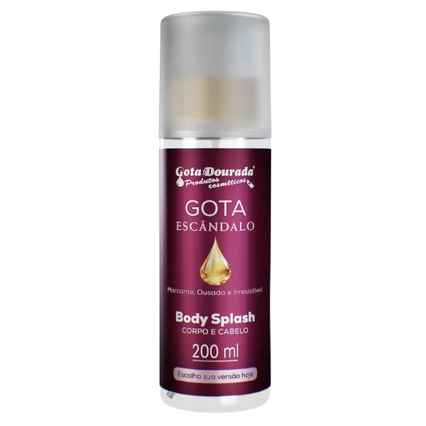 Body Splash Feminino Gota Dourada 200ml - Gota Escândalo