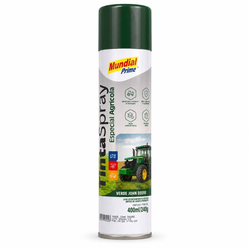 Tinta Spray Agrícola Verde Para Máquinas E Tratores 400ml