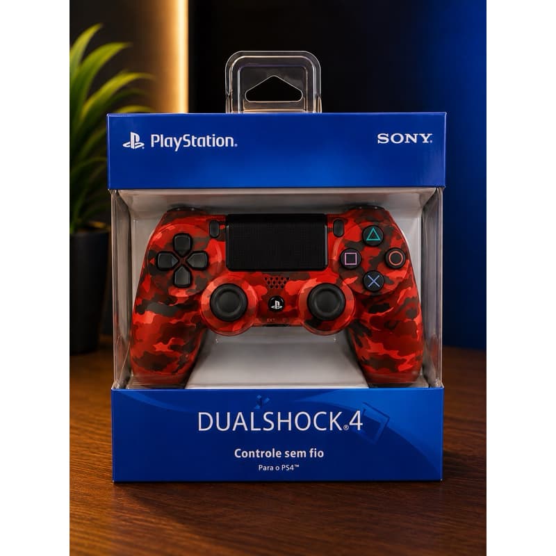 Controle PS4 DualShock 4 Sem Fio Bluetooth Joystick Compatível com PC Celular Televisão e PS4