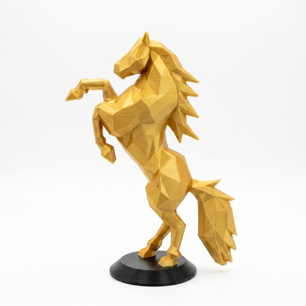 Estatua Cavalo Geometrico Decorativo Enfeite Sala Luxo