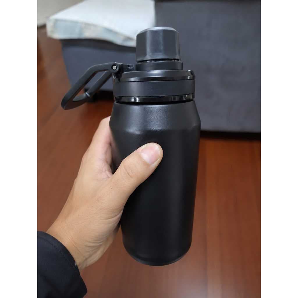 Garrafa Térmica 400ml Inox Premium Tampa Antivazamento Bico Rosqueável Bebida Quente Fria