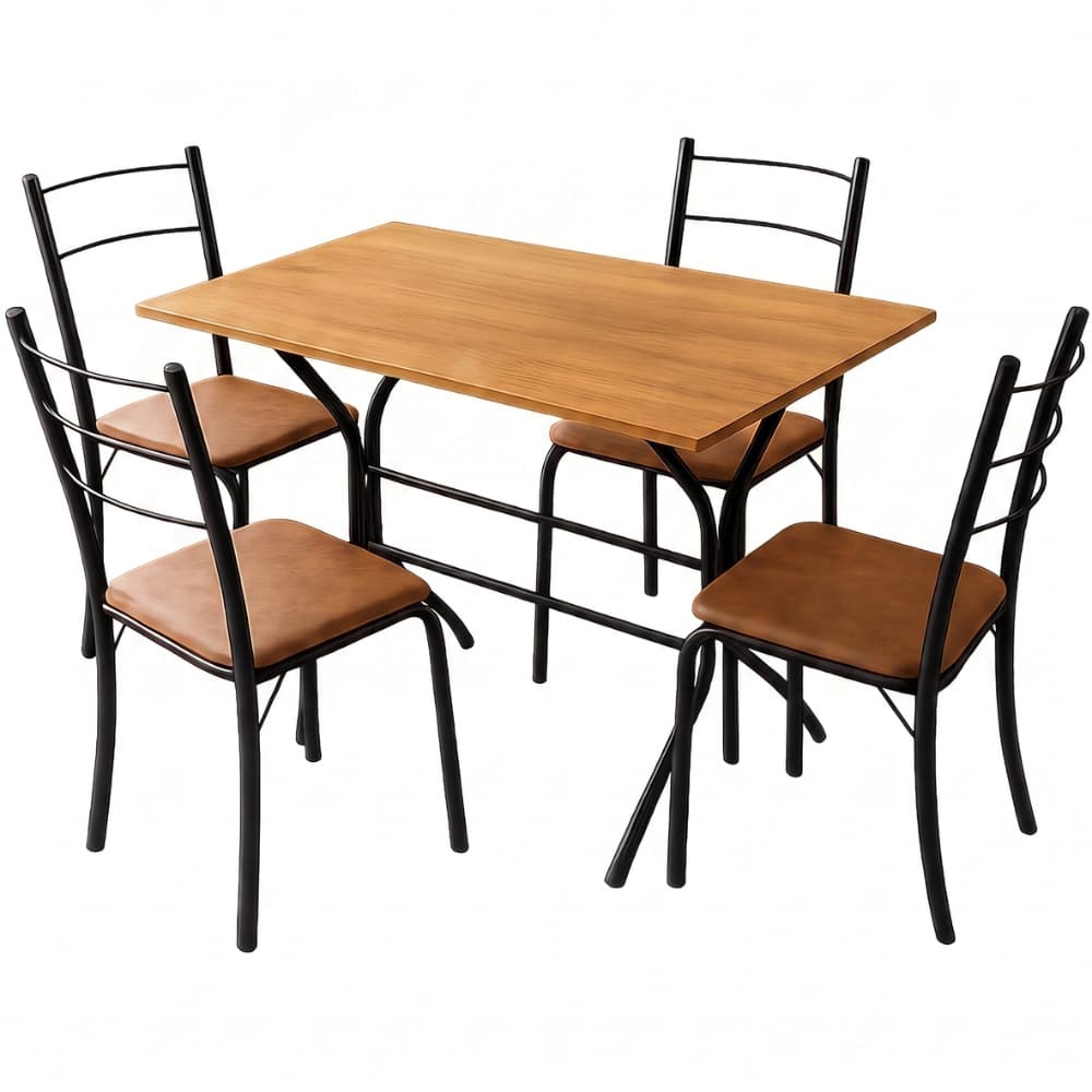 Conjunto Mesa 4 Cadeiras para Cozinha e Sala de Jantar Confortsee-   OPÇÕES DE CORESS DISPONIVEL