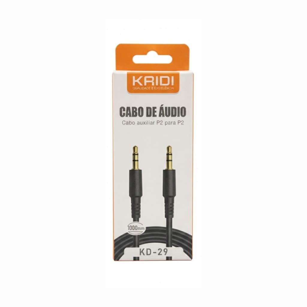Cabo Carregador e Dados Kaid Audio KD-29 Cabo de Audio Reforcado Som e Conexao Estavel para o Dia a Dia Original