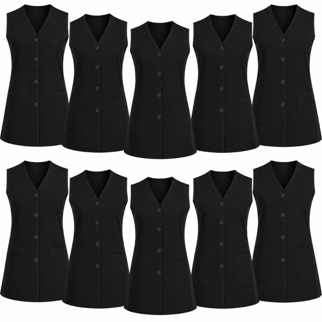 Kit 10 Jalecos Cavado Professora Escolar Saúde Enfermagem Uniforme
