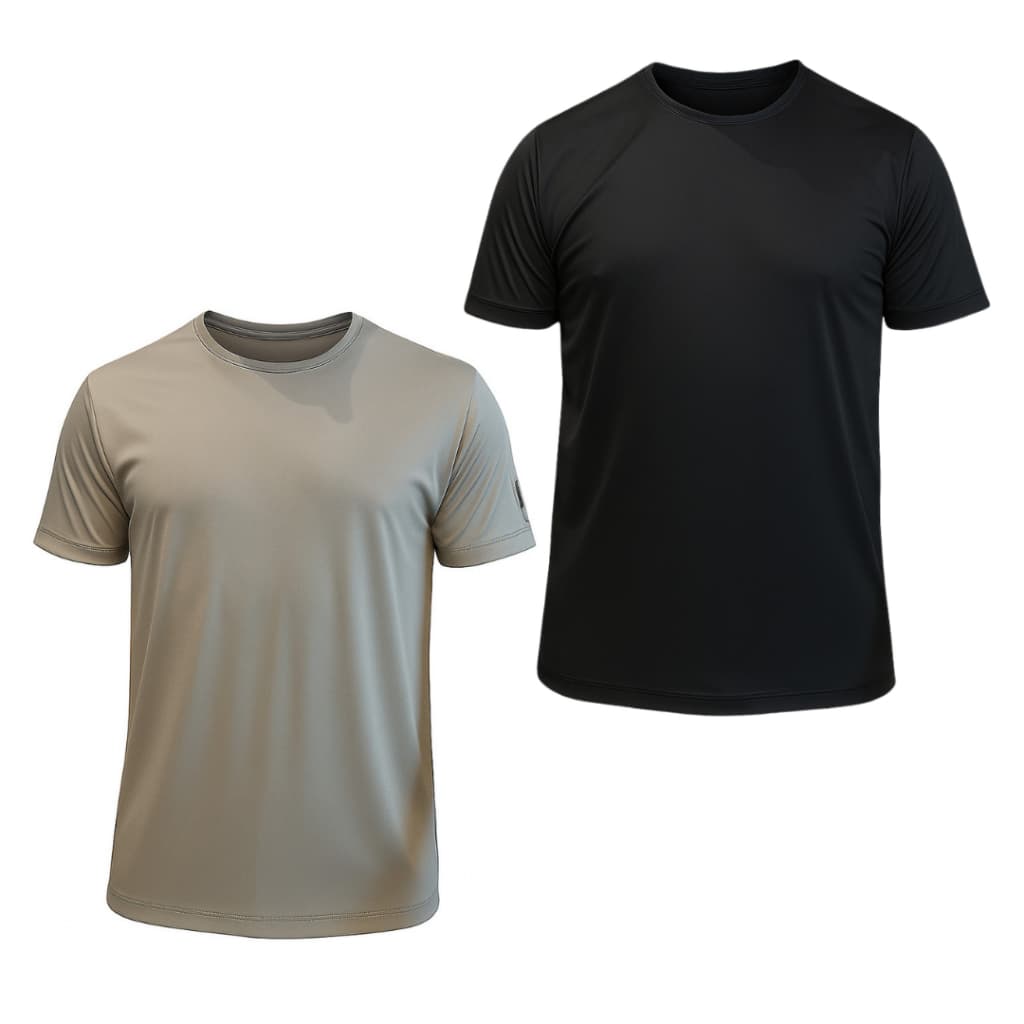 Kit 2 Camiseta Básica Masculina Espostiva Dry FIt com Proteçao UV