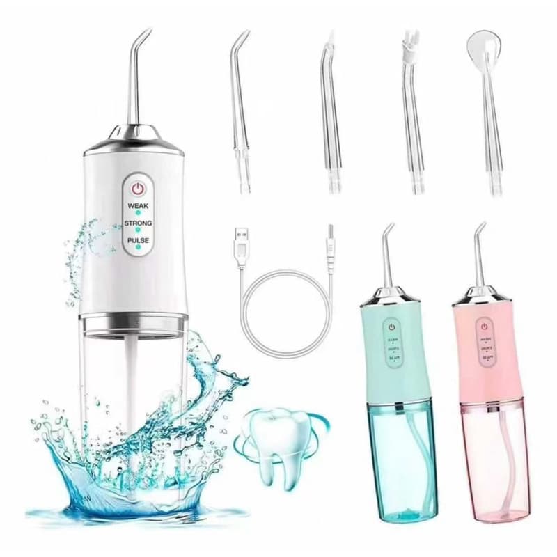 Irrigador Dental Portátil Recarregável 220ml | Higiene Bucal Completa e Limpeza Profunda