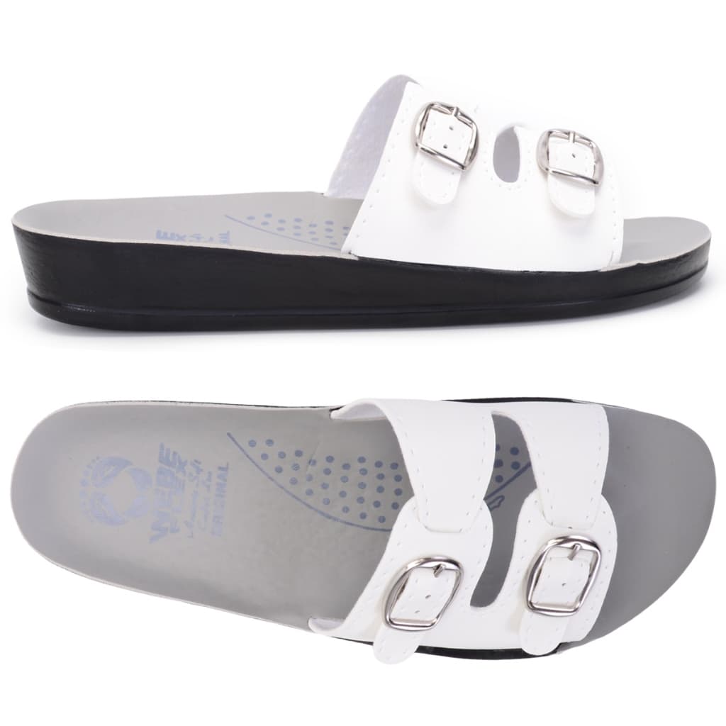 Sandália Ortopédica Feminina Chinelo Anatômico Macio Leve Confortável Ideal Para Esporão Fascite Plantar Dores 3 Fivelas