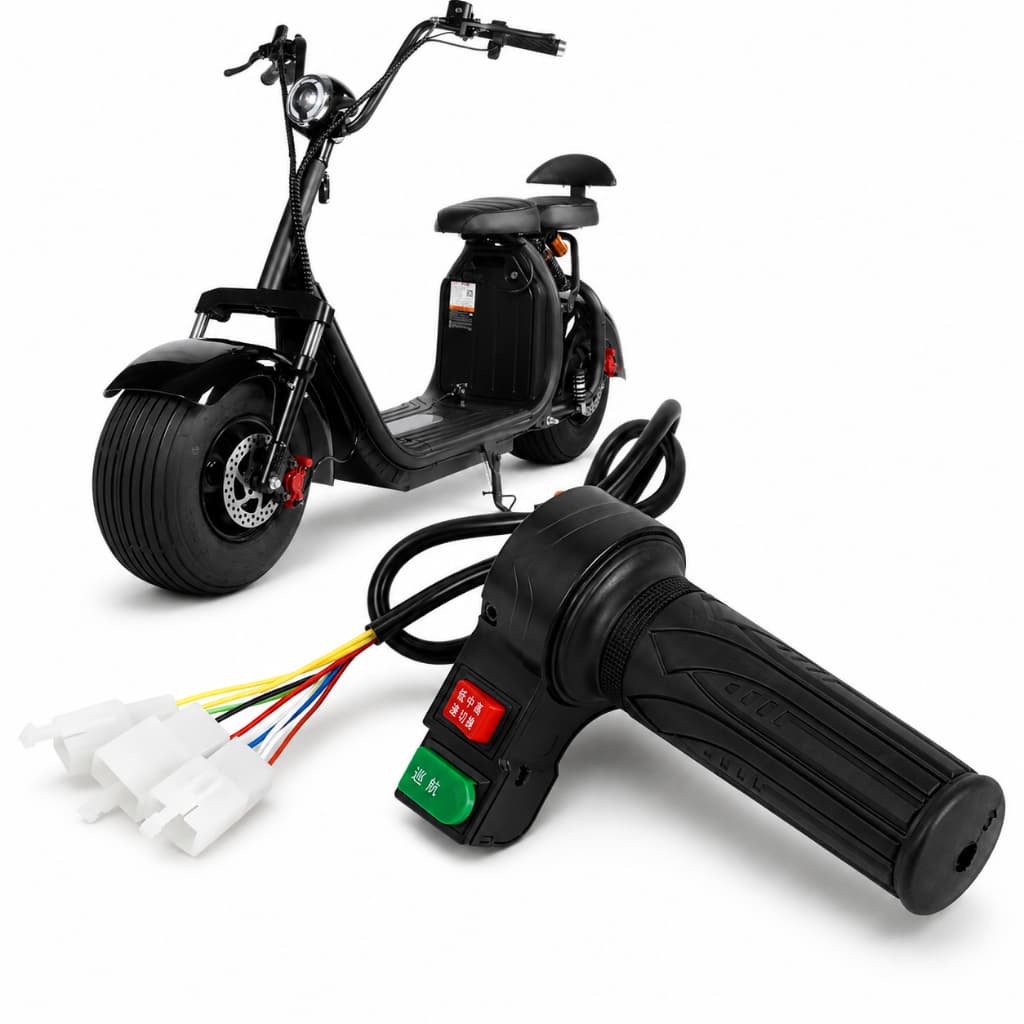 Acelerador Scooter Bicicleta Elétrica Buzina 3 Velocidades