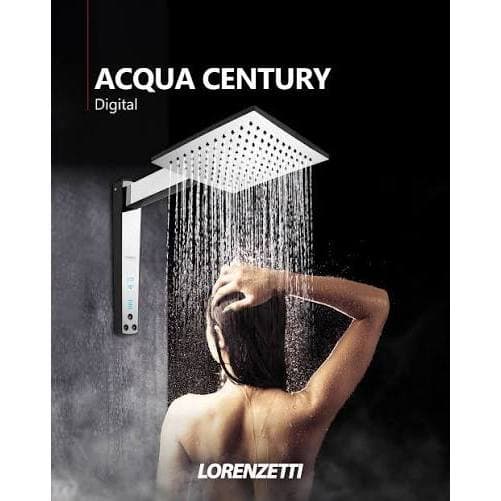 Chuveiro Lorenzetti Acqua Century Digital 7500W 220V Preto com Cromado Original