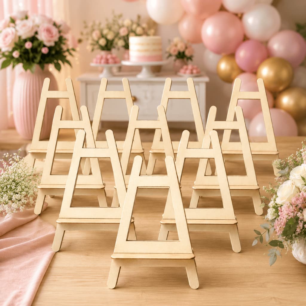 Kit 30 Mini Cavalete para Foto Polaroid Decoração de Festa Lembrancinha