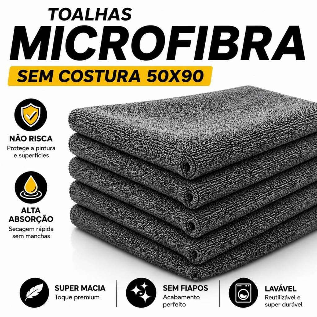 Toalha De Microfibra Sem Costura Cinza 50x90 SGT