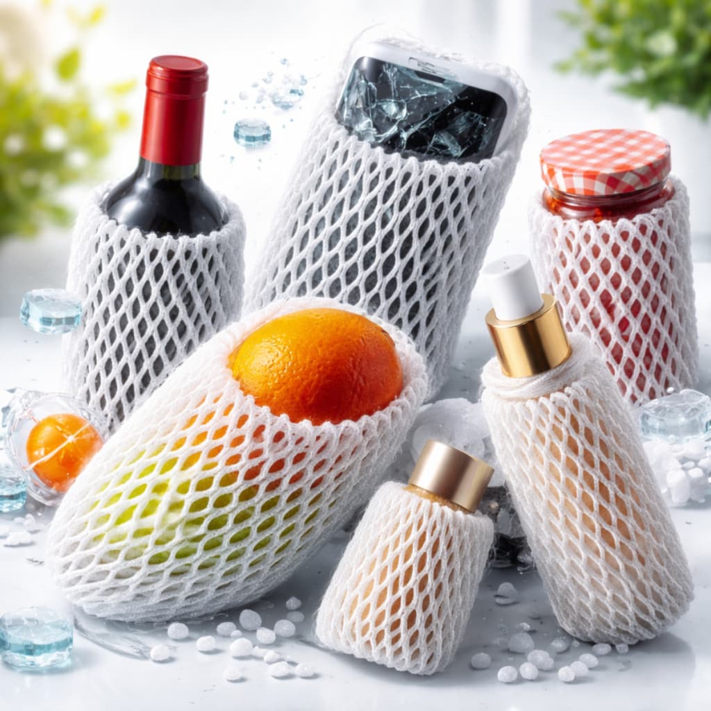 Rede Espuma 200und Proteção Garrafas Frutas Taças Perfumes vasos Tela fio grosso 25x08 cm