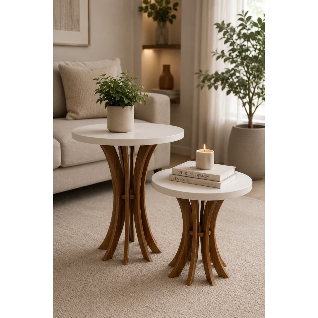Conjunto Kit Cálice 60cm e 40cm De Diâmetro MDF Canto Sala Escritório Quarto Decoração