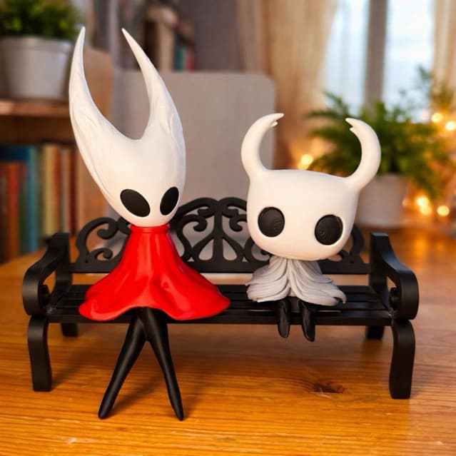 Boneco Colecionável Estilo Hollow Knight | Impressão 3D em PLA
