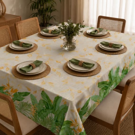 Toalha de Mesa de Linhão 4 e 6 Lugares - Elegância e Durabilidade!
