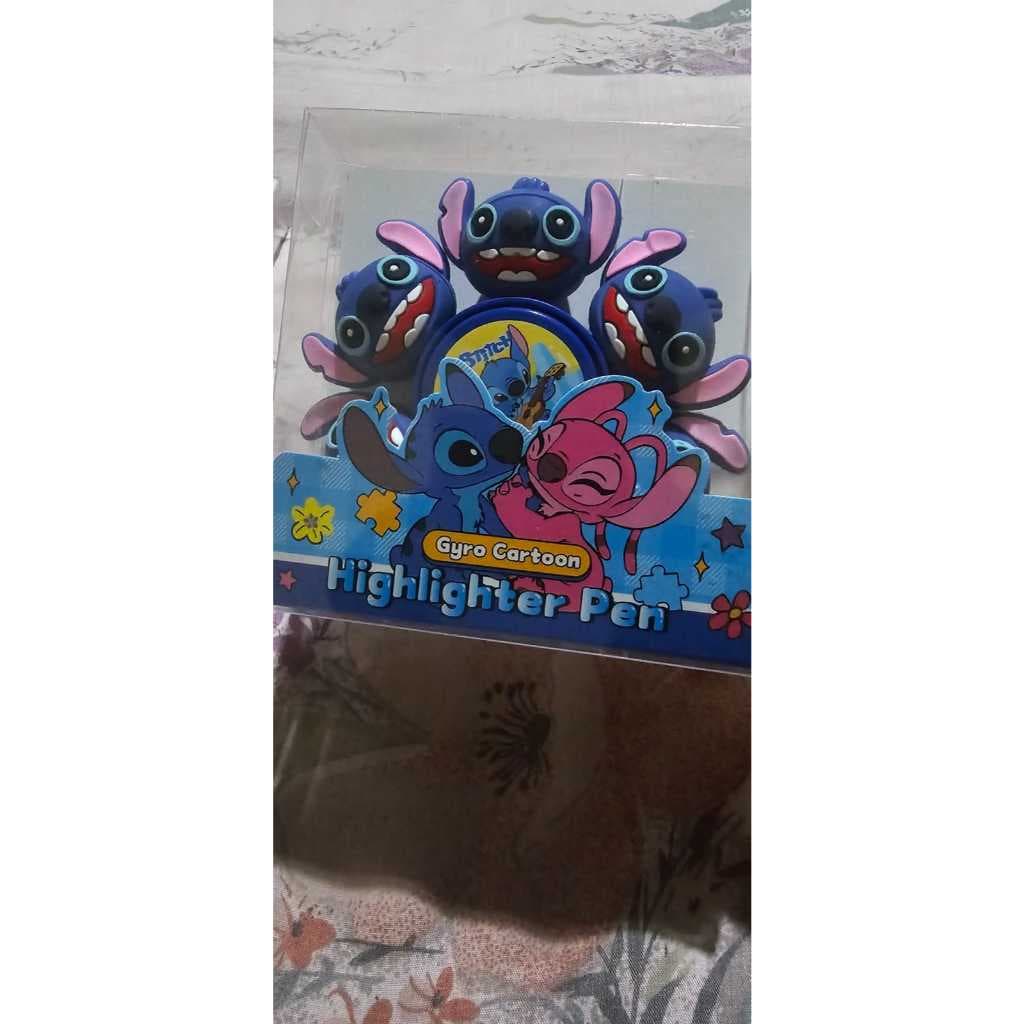 Marca texto giratório Stitch
