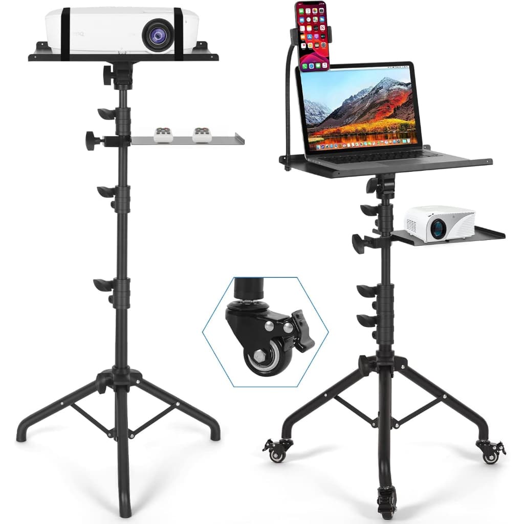 Suporte Projetor Tripé Pedestal Notebook+suportes Telefone