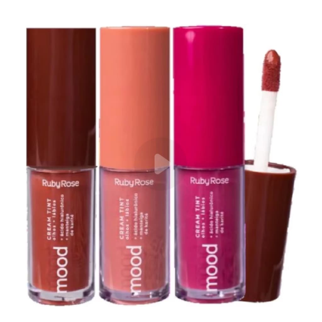 ream Tint olhos+boca+bochechas 3 em 1 Ruby Rose 4,1ml Mood