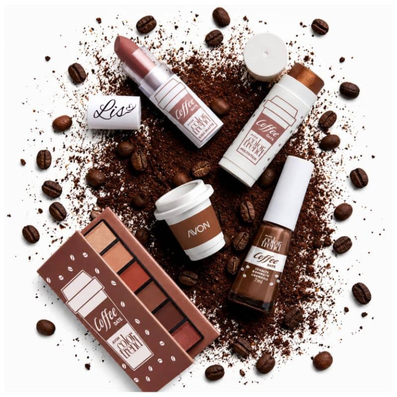 Coleção Café Coffee Avon Color Trend Paleta de Sombras ou Esmalte ou Batom