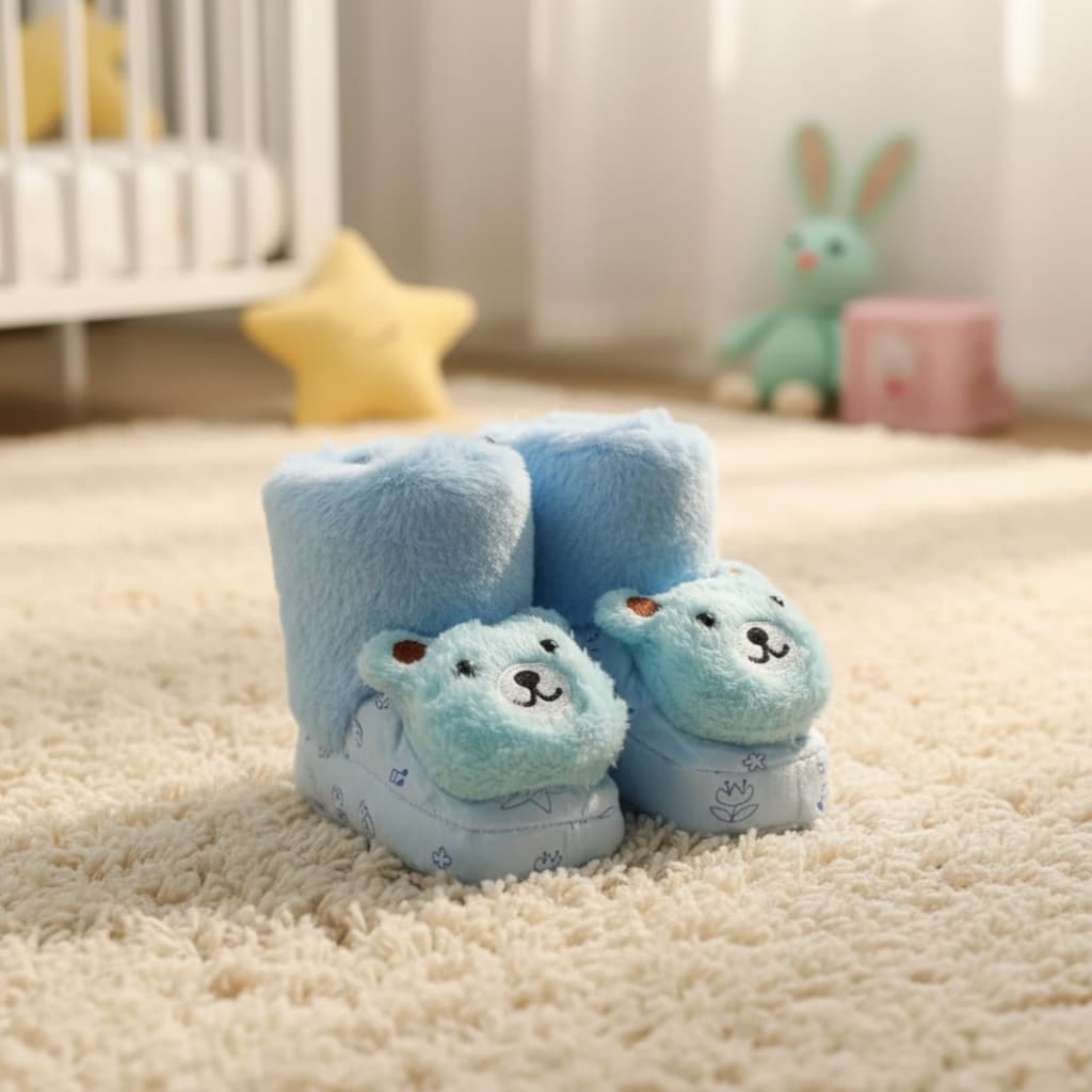 PANTUFA BEBÊ SAPATINHO QUENTINHO FORRADA SOFT MENINO MENINA