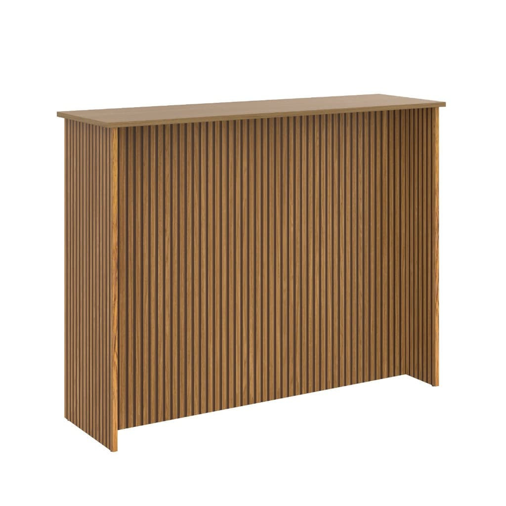 Balcao para Cozinha Ripado Ilha Bancada Centro Barzinho Estilo Planejado 120 Cm Premium