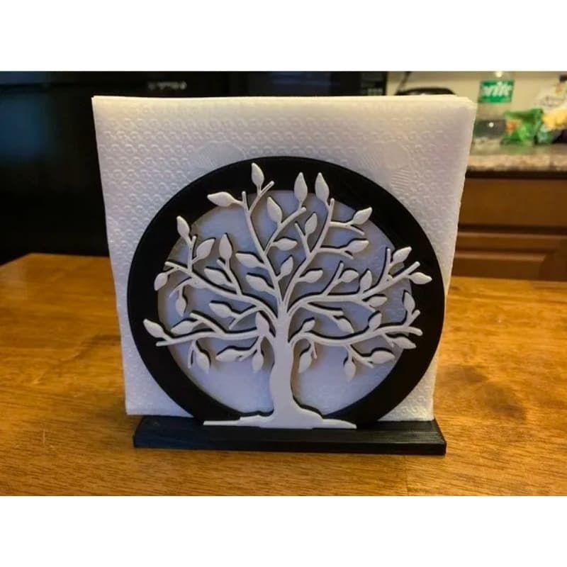 Porta guardanapos árvore da vida 3D
