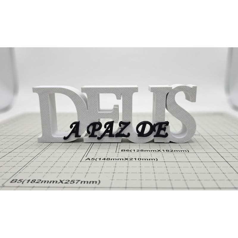 ​🌟 Letreiro Decorativo "A Paz de Deus" - Perfeito para sua Estante! 🌟