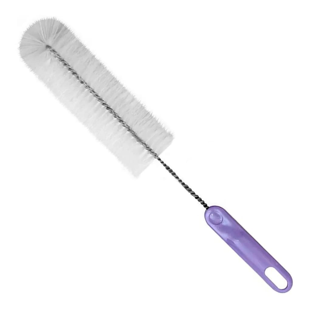 Kit 6 Escovas Para Lavar Mamadeiras E Garrafas Multiuso 37 cm Nylon Plástico Resistente