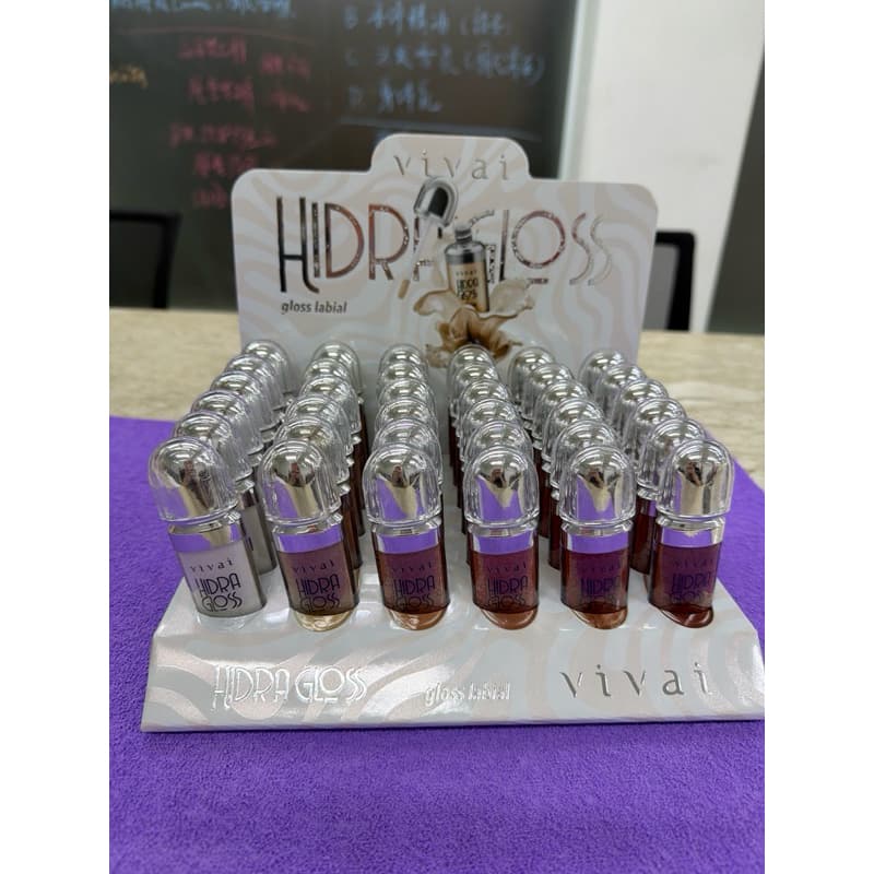 Kit 6 Gloss Labial Hidra Gloss Vivai Original Hidratante Brilho Cores Sortidas