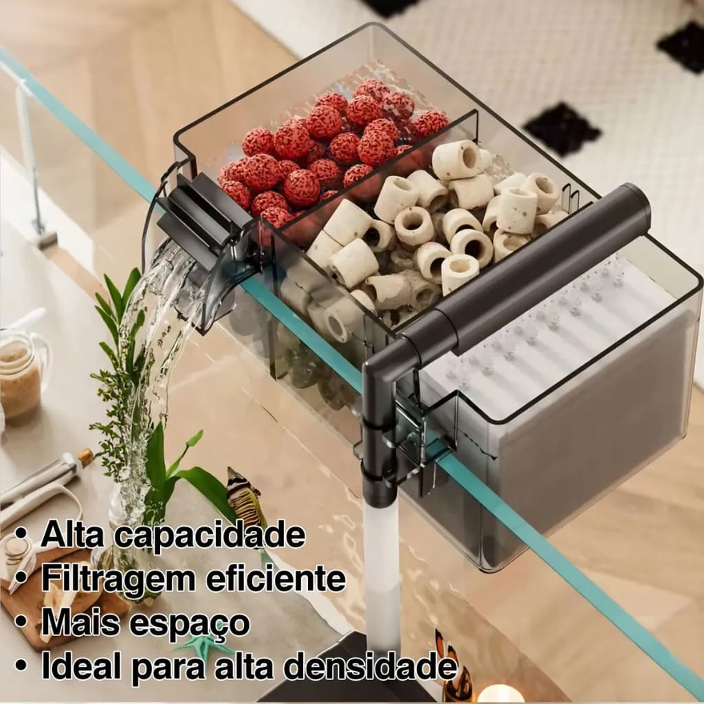 Filtro Externo Aquário 4 Em 1 Bomba Circulação Oxigenação