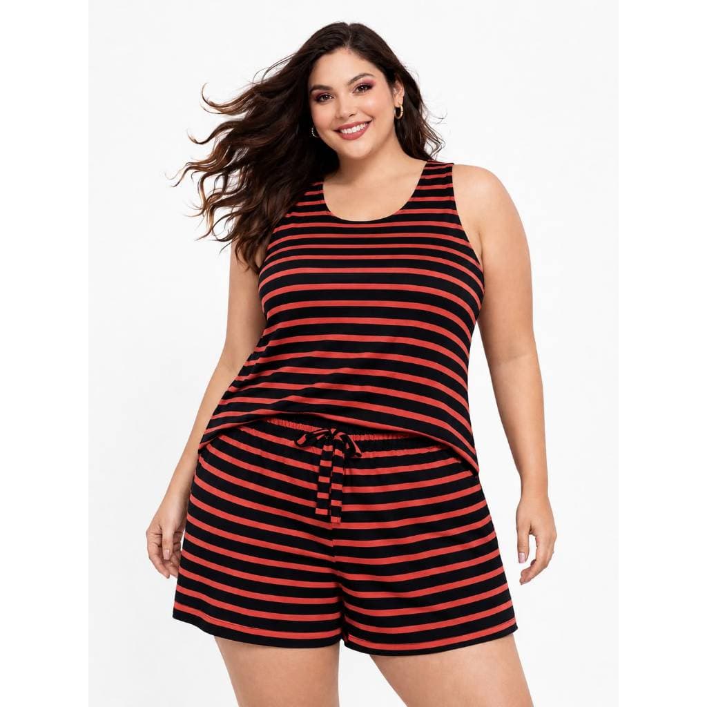 Conjunto Feminino Plus Size | Short e Regata | G1 ao G3