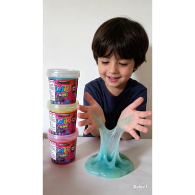 Slime de Alta Qualidade 185g – 3 Unidades | Seguro, Certificado Inmetro | Divertido e Educativo Descrição a