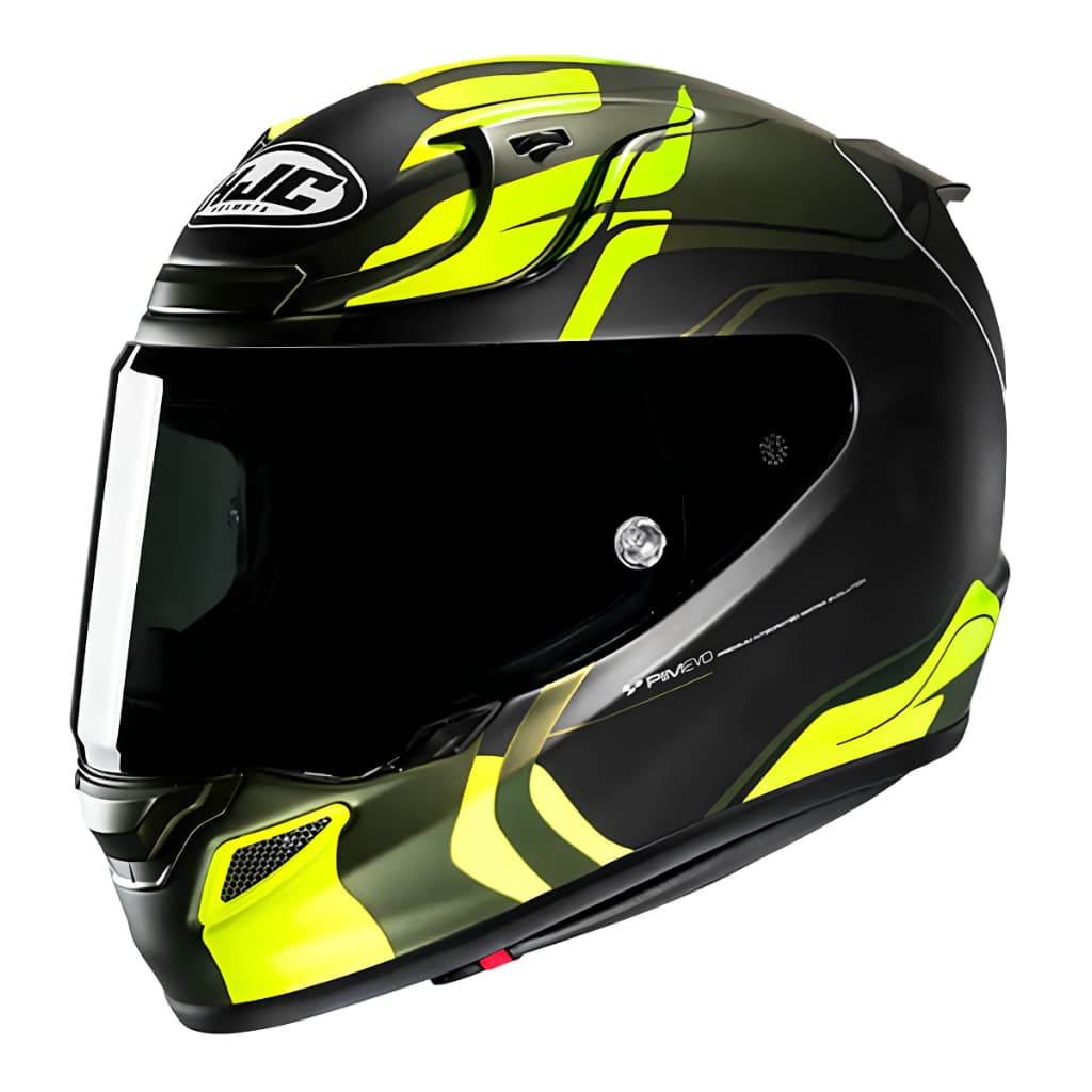 Capacete HJC RPHA 12 Lawin Preto Verde Capacete Moto Integral Fechado Viseira Cristal Original Premium