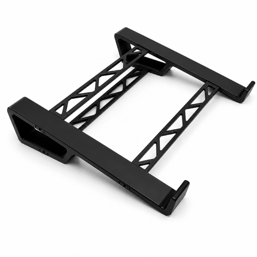 Suporte Notebook Ergonômico Até 16 Polegadas Antiderrapante Resistente Preto e Branco