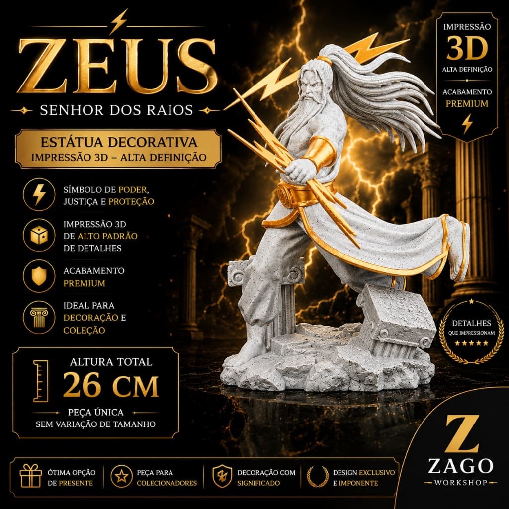 ⚡ Zeus – Senhor dos Raios - Zago's Workshop