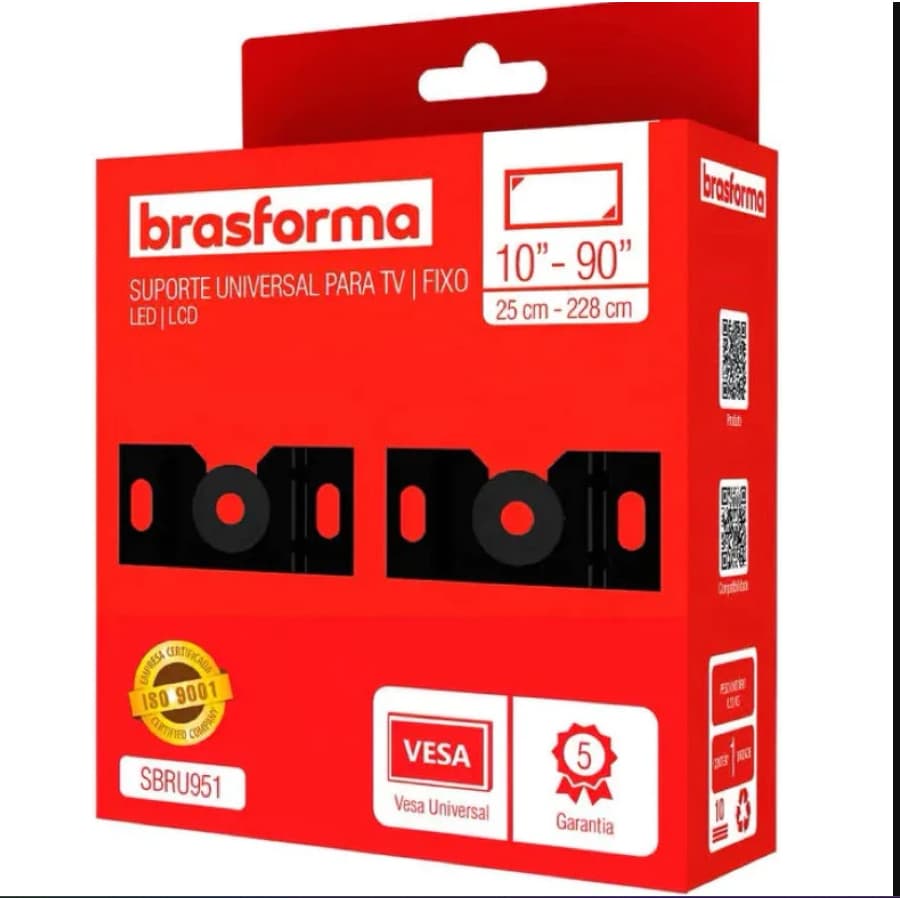 Suporte De Tv Fixo Universal Led e Lcd 10 A 80 Polegadas