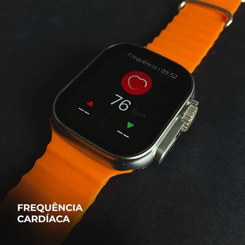 Smartwatch WS79 Ultra 2 49mm com 3 Pulseiras, Ligações Bluetooth e Tela 2.2" IPS