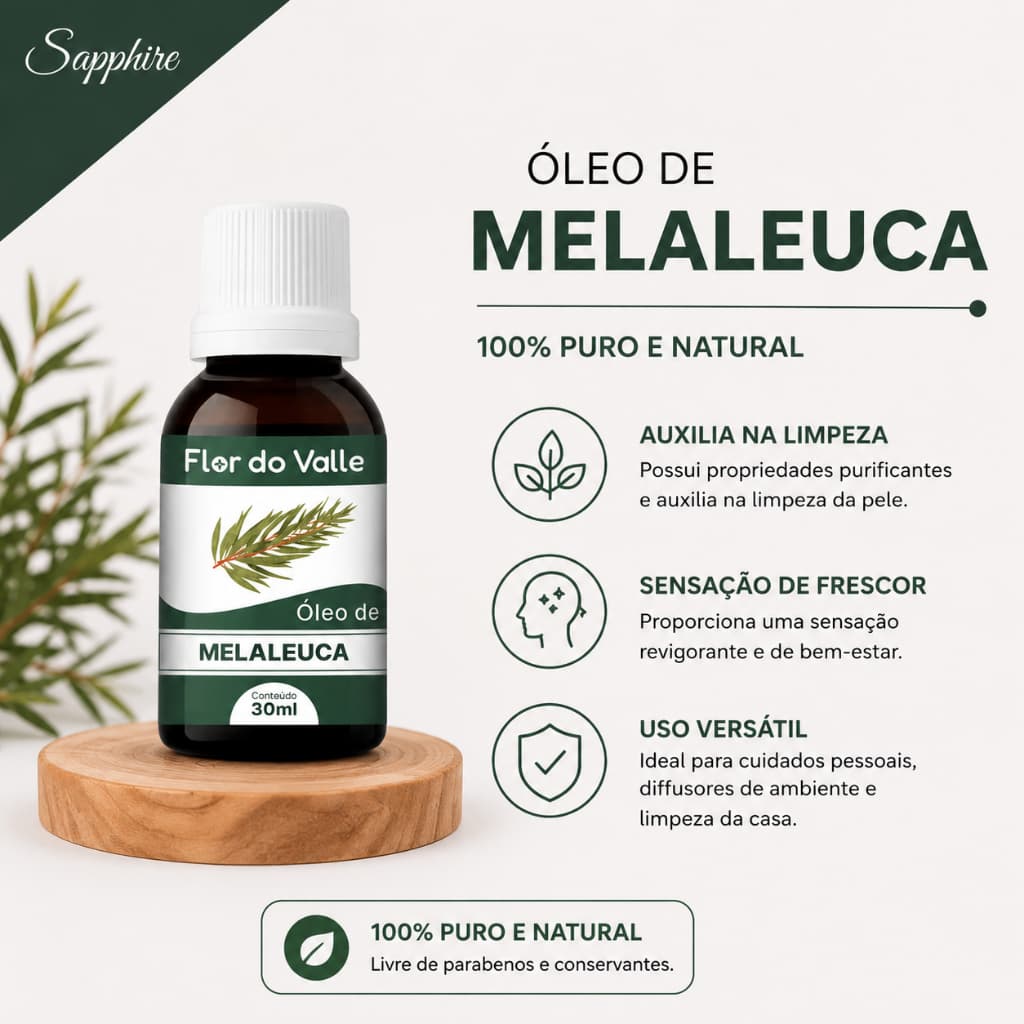 Óleo de Melaleuca - Flor do Valle 30ml