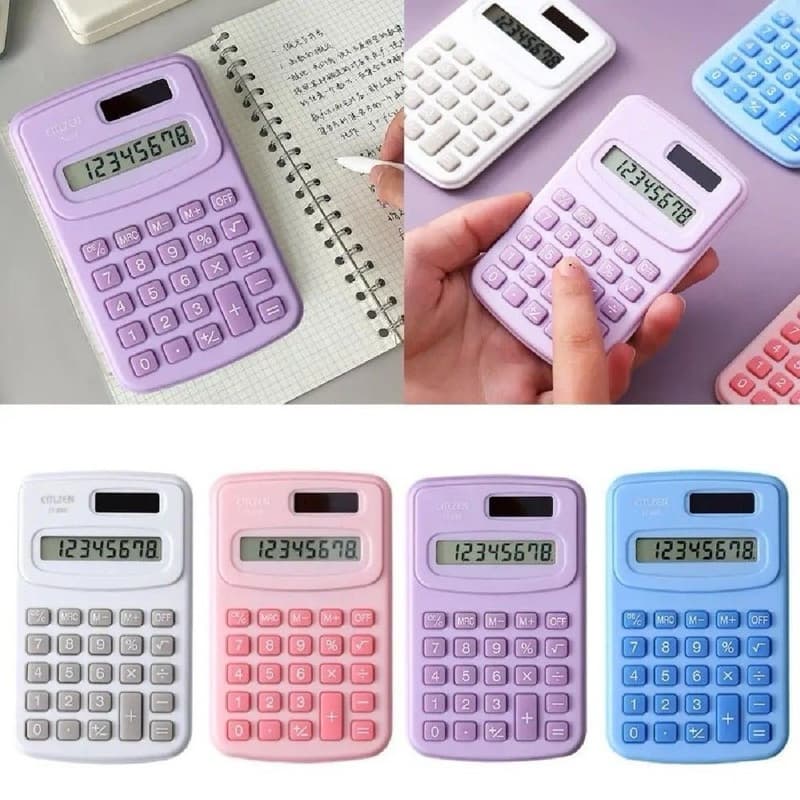 Calculadora de Bolso 8 Dígitos com Tela LCD de Leitura Clara