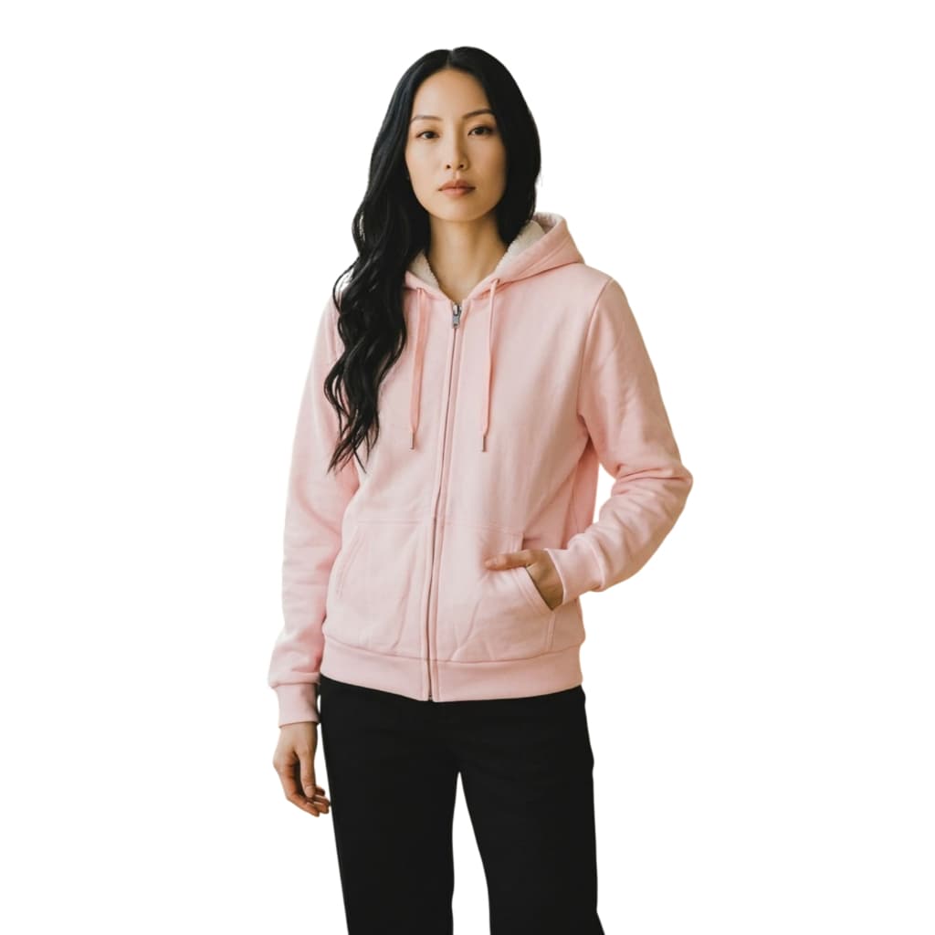 Jaqueta Moletom Feminina Peluciada Blusa Casaco de Frio