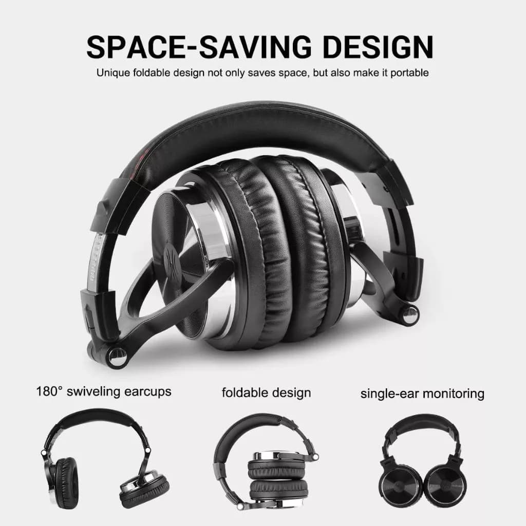 OneOdio Pro-10 Black Fone de Ouvido Profissional DJ Studio