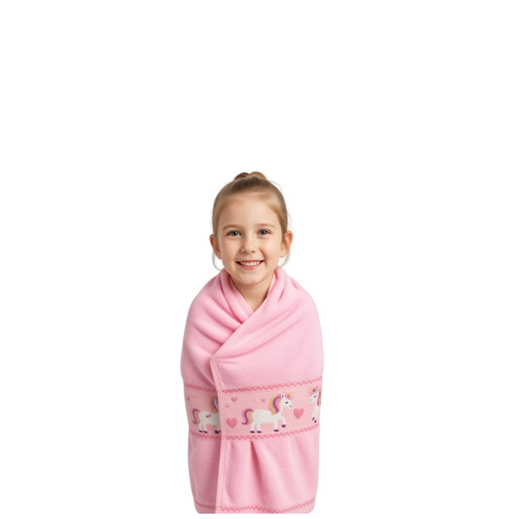 Kit 2 Toalhas De Banho Infantil 100% Algodão Soft Baby Kids Grande Macia Premium