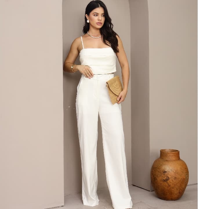 Calça Pantalona Alfaiataria linho Premium