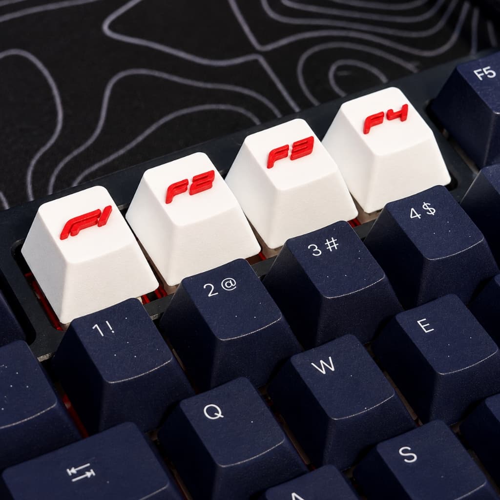 Kit Keycaps F1 F2 F3 F4 Gamer Para Teclado Mecânico Personalizado Compatível Cherry MX Outemu Gateron RGB