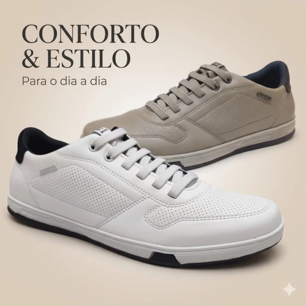 Tênis Sapatênis Masculino Pegada PGD Microfibra Calce Fácil Promoção - Conforto Extra e Design Moderno 170428