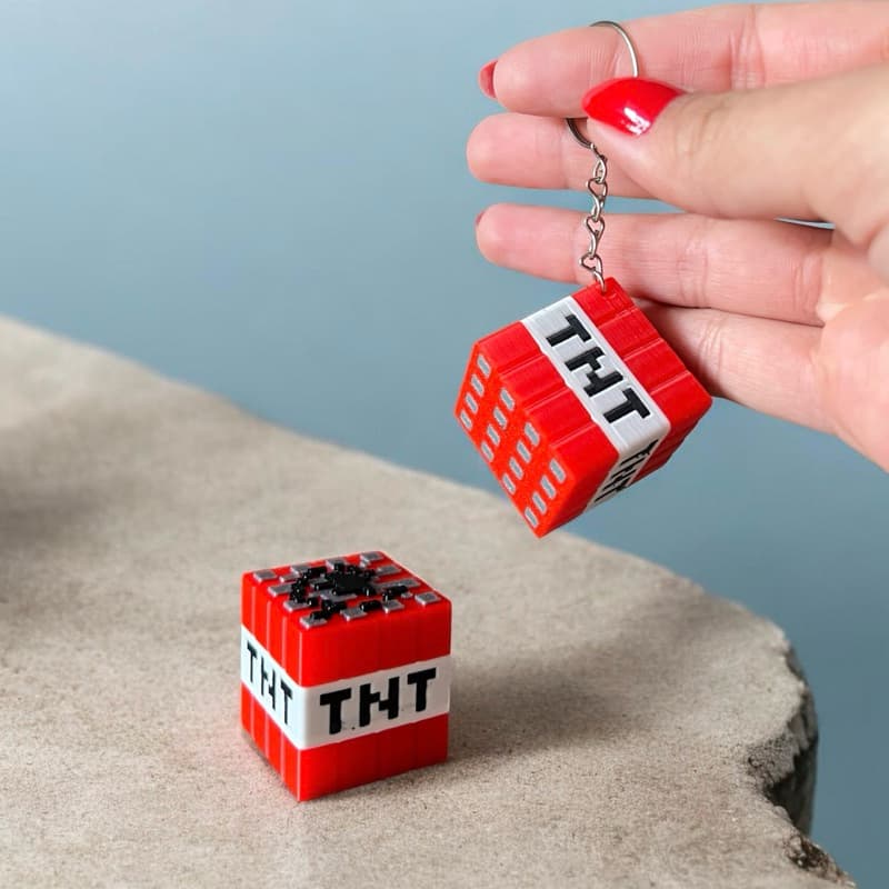 Chaveiro Estilo Mineecraft em 3D Personalizado Brinde Kit Aniversário ou Presente Festa